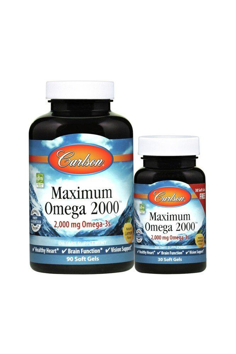 Carlson Laboratories Maximun Omega 2000 90+30 Softgel