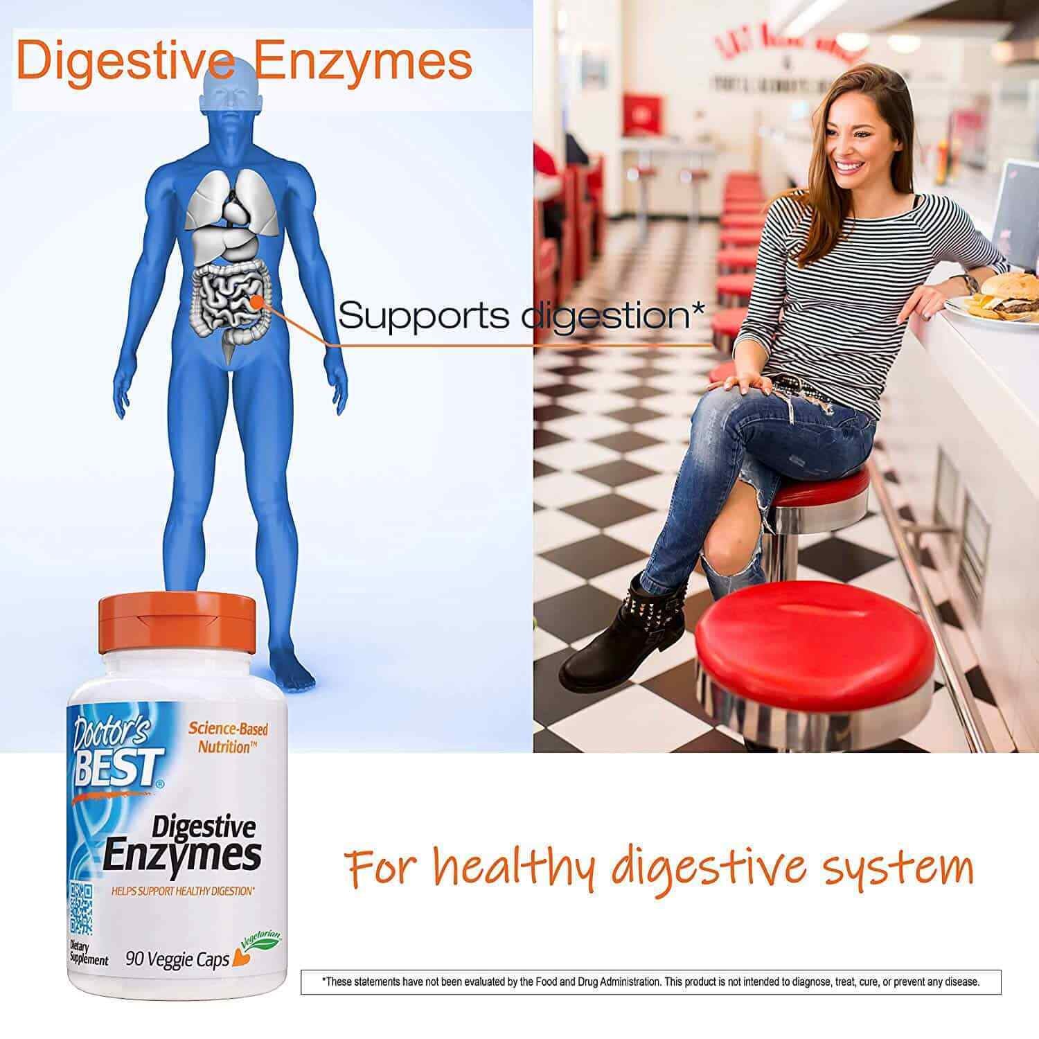 Doctor'S Best Digestive Enzymes (Digestion Support) 90 Veggie Caps