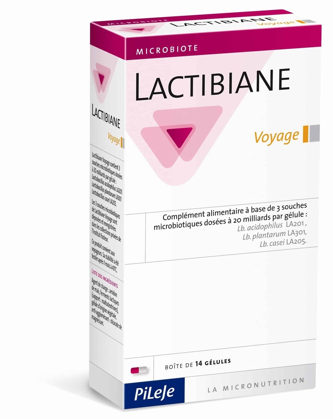 Pileje LACTIBIANE Voyage (Probiotic for Travelers) 14 Capsules