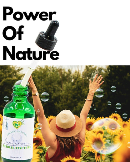 Sunflower Petals Tincture Natural Organic Mega Liquid Herb Drops Mood 2 Oz