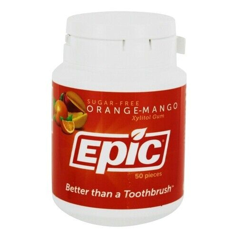 Xylitol Sweetened Gum Orange-Mang 50 Count by Epic Dental