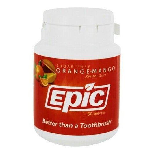 Xylitol Sweetened Gum Orange-Mang 50 Count by Epic Dental