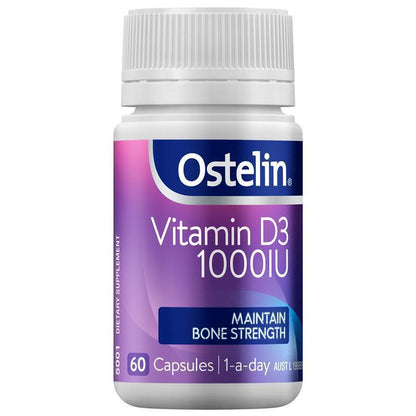 Ostelin Vitamin D3 1000IU 60 Capsules