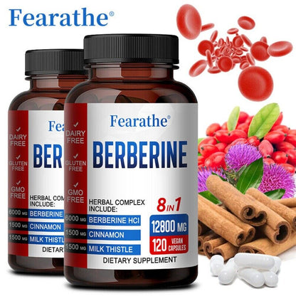 Berberine with Ceylon Cinnamon 6000Mg 120 Caps Heart Health & Immune