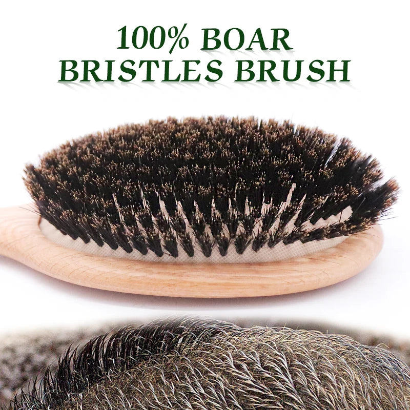 Natural Boar Bristle Hair Brush 