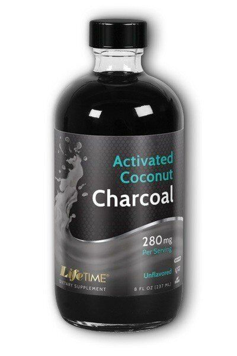 Lifetime Activated Coconut Charcoal 8 Fl Oz Liquid