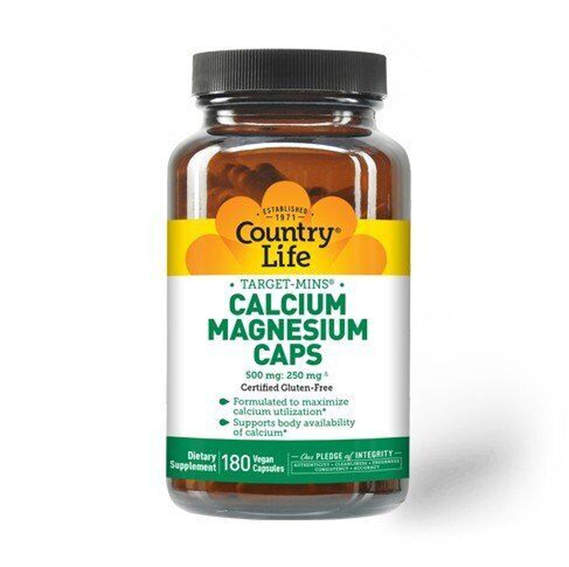 Country Life Calcium Magnesium Caps 180 Vegcap