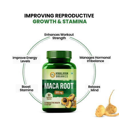 90 Vegetarian Capsules Maca Root Extract 800Mg Good for Men and Women