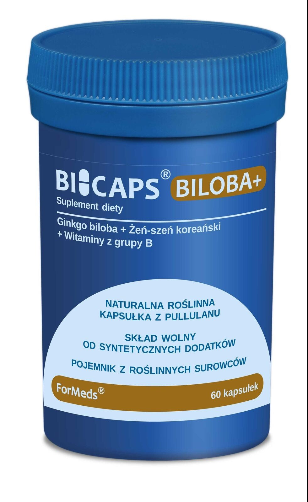 Formeds BICAPS BILOBA + (Ginkgo Biloba + Panax Ginseng) 60 Capsules