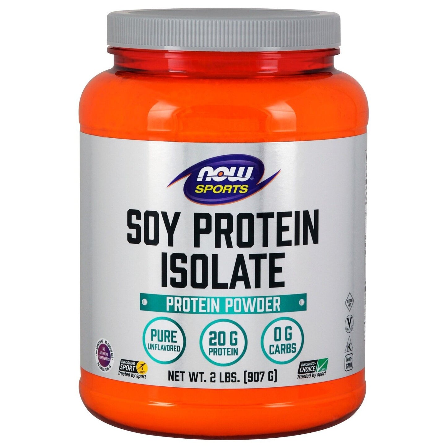 NOW Foods Soy Protein Isolate, Unflavored, 2 Lb Powder