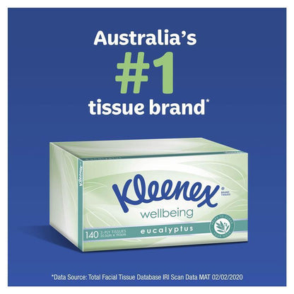 Kleenex Facial Tissues Eucalyptus 3 Ply 95