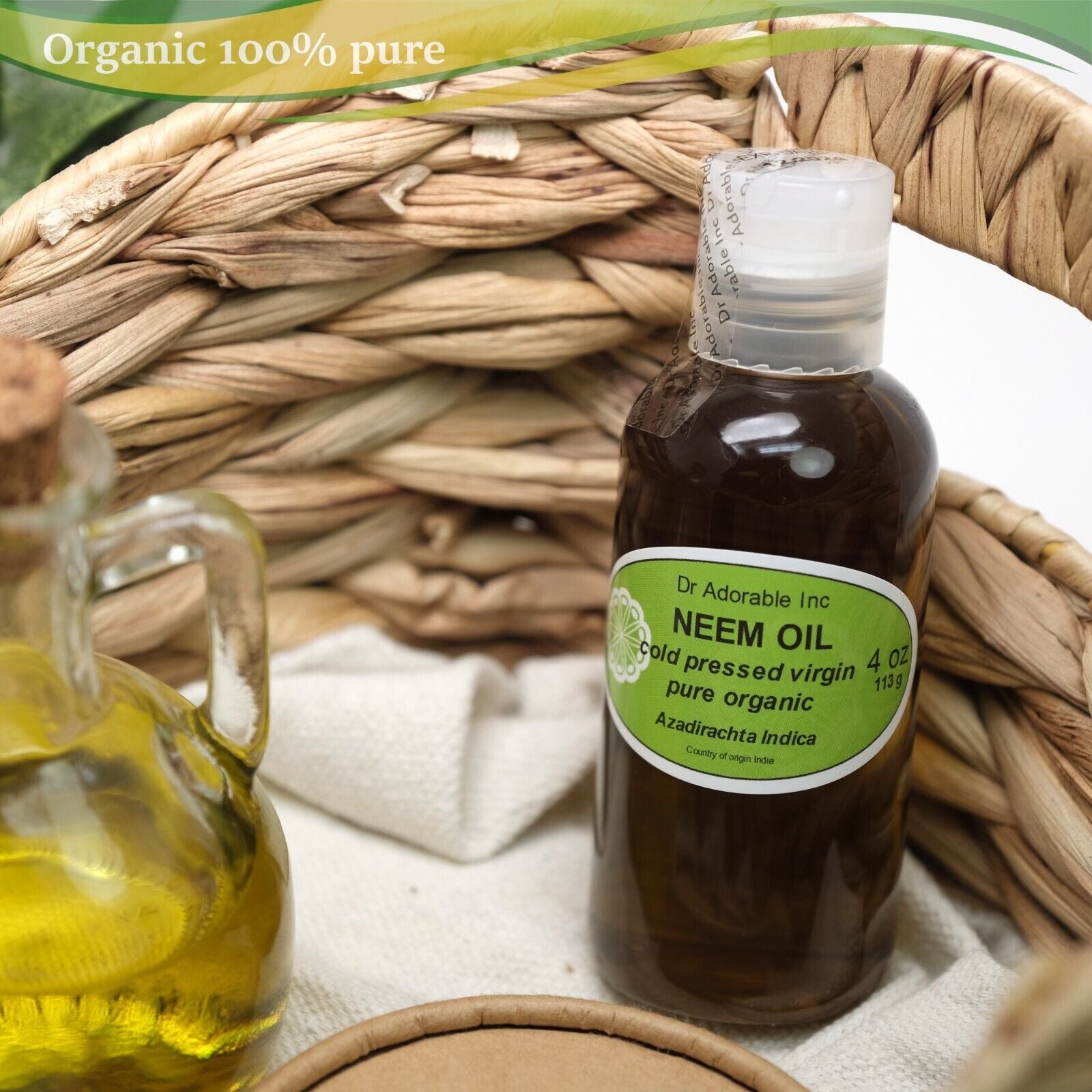 ORGANIC NEEM OIL COLD PRESSED PURE 2 OZ 4 OZ 8 OZ 12 OZ-UP to 1 GALLON