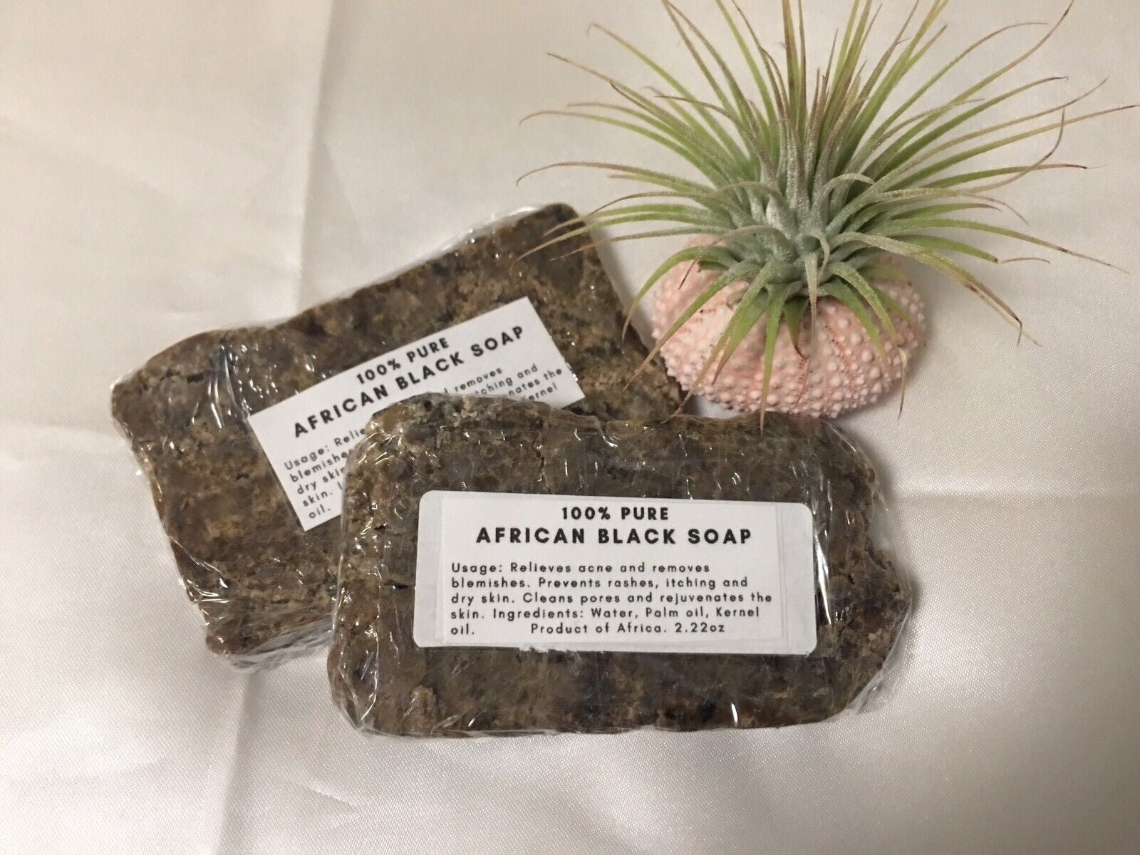 100% Raw African Black Soap- #1 ACNE Solution!