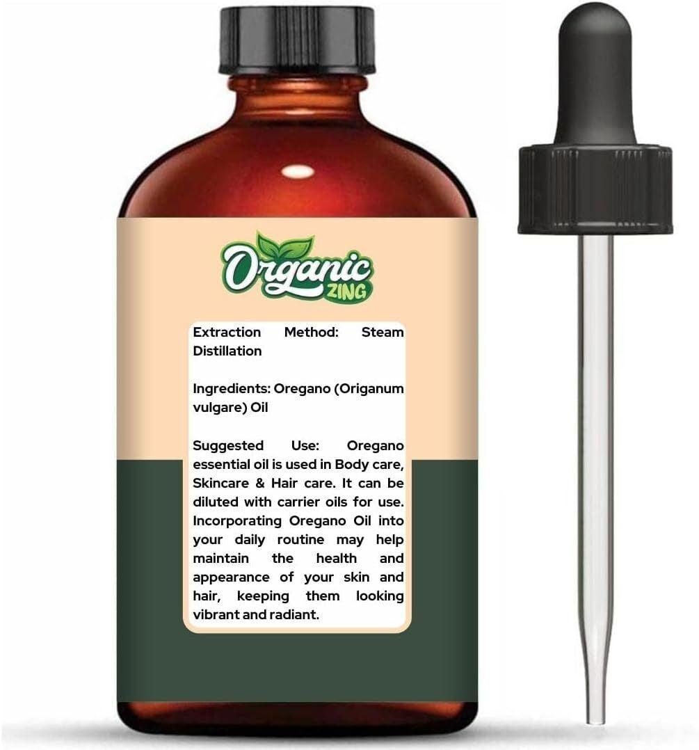 Organic Oregano 100% Pure & Natural Essential Oil - {118Ml/3.99 Fl Oz}