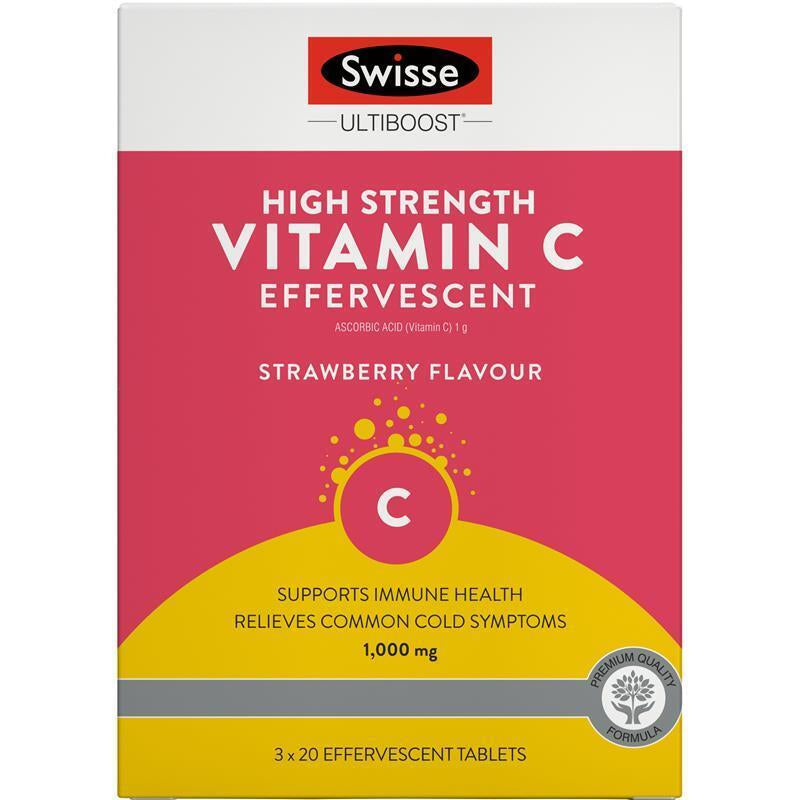 Swisse Vitamin C 60 Effervescent Tablets