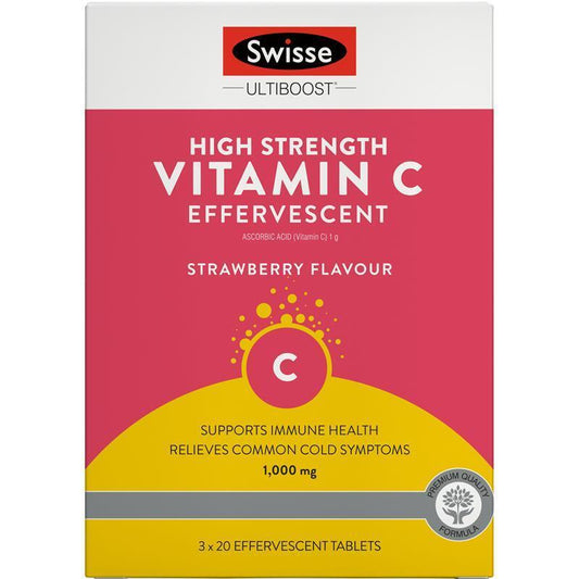 Swisse Vitamin C 60 Effervescent Tablets