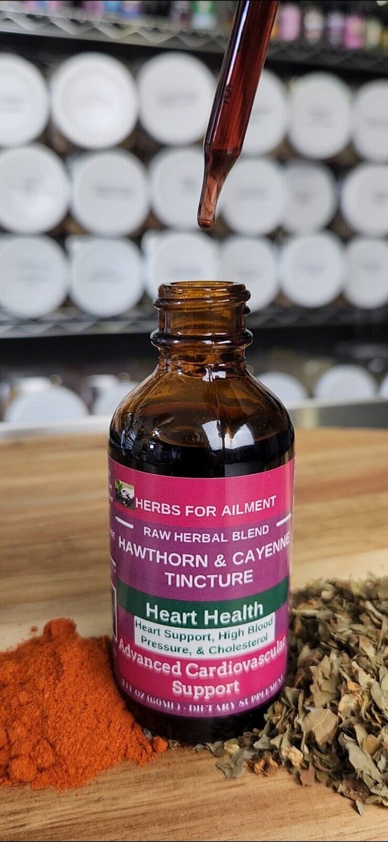 Hawthorn Berry Tincture 2 Oz. (60ML)