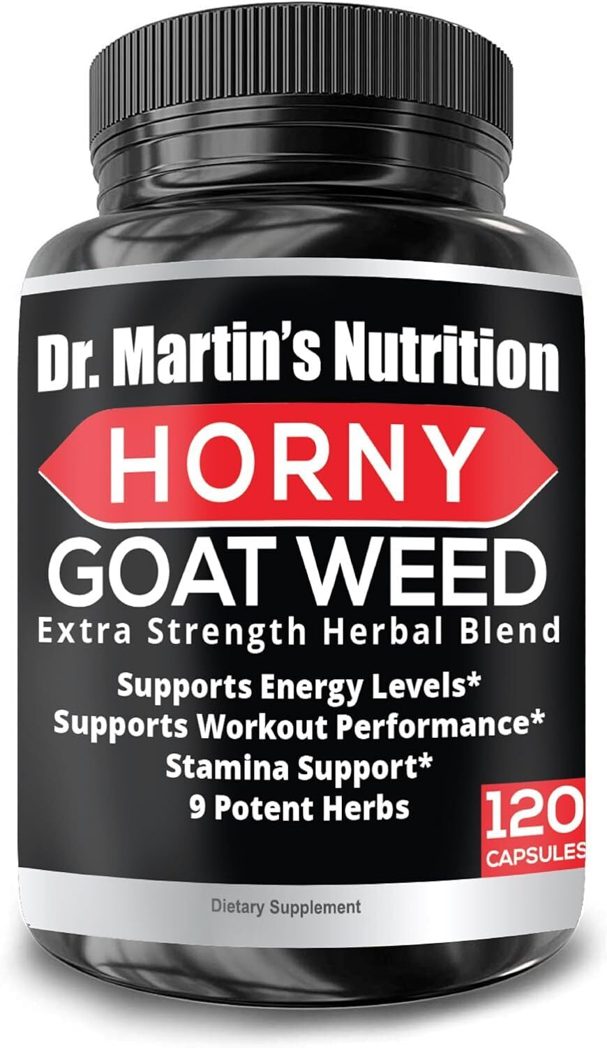 Super Strength 1590Mg Horny Goat Weed 120 Capsules with Maca Arginine & Ginseng