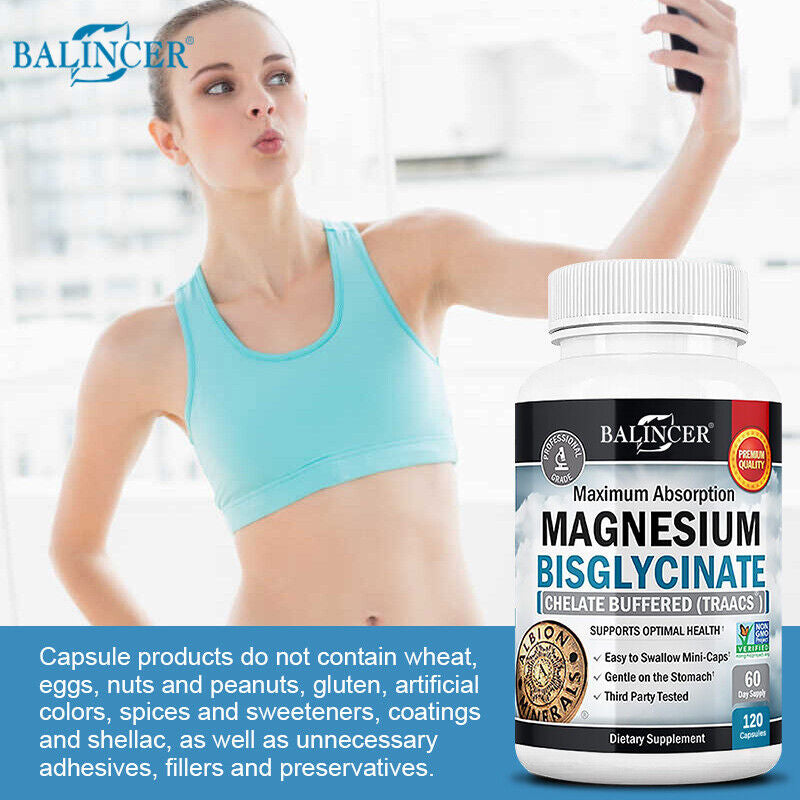 Magnesium Bisglycinate - Maximum Absorption - Promotes Muscle & Joint Health