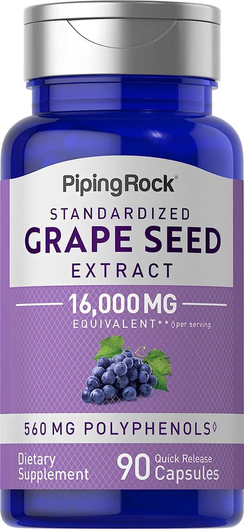 Grape Seed Extract 16,000 Mg Max Strength Antioxidant Immune Support, 90 Caps