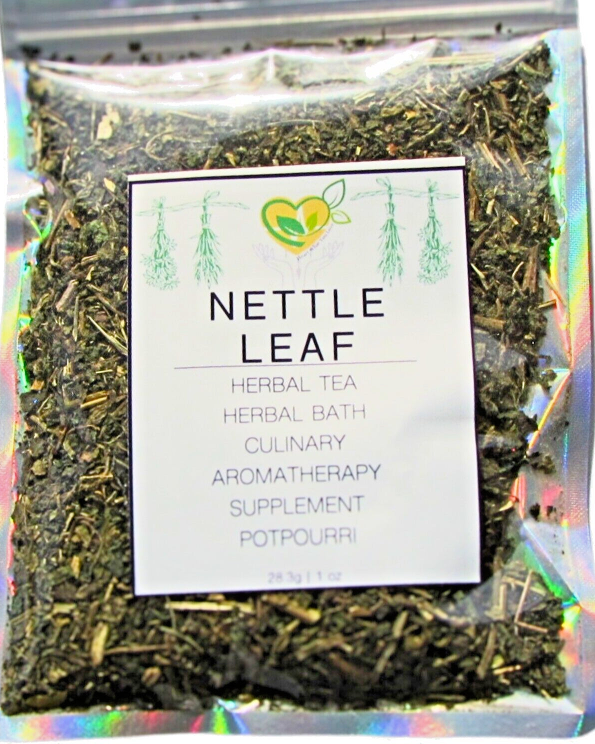 Nettle Leaf Cut & Sifted Certified Organic  Herb Natural 28.3G 1 OZ