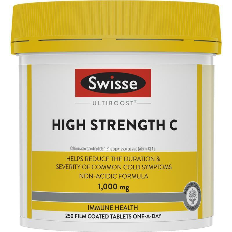 Swisse High Strength Vitamin C 1000Mg 250 Tablets Exclusive Size