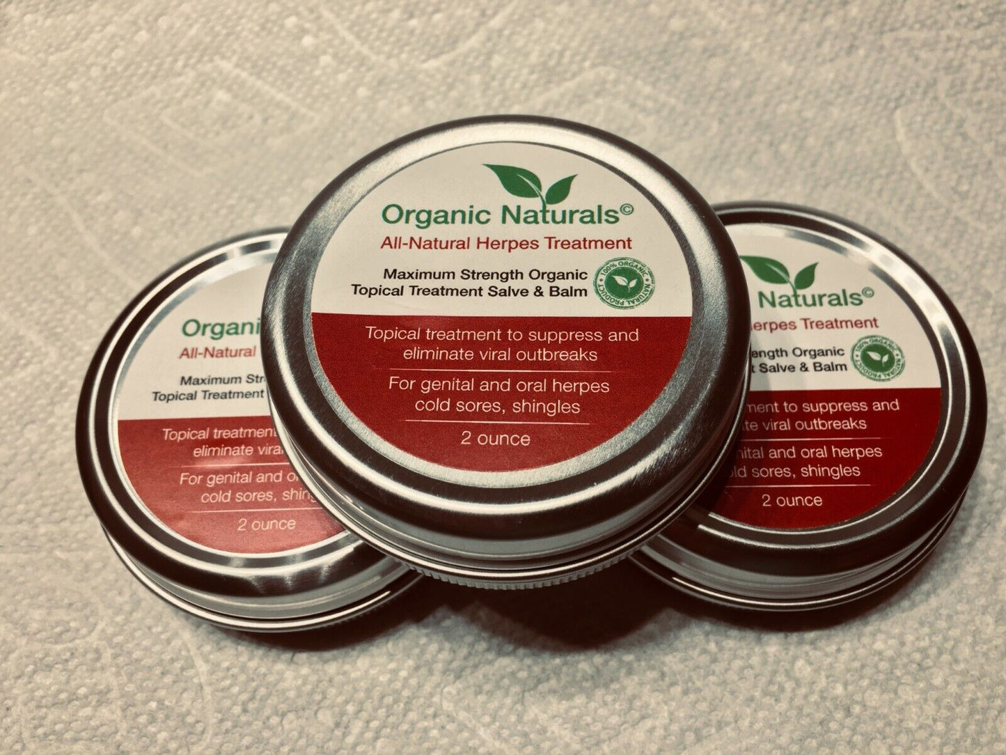 Herpes Treatment Cream Genital Oral HSV 1 & 2 - by Organic Naturals