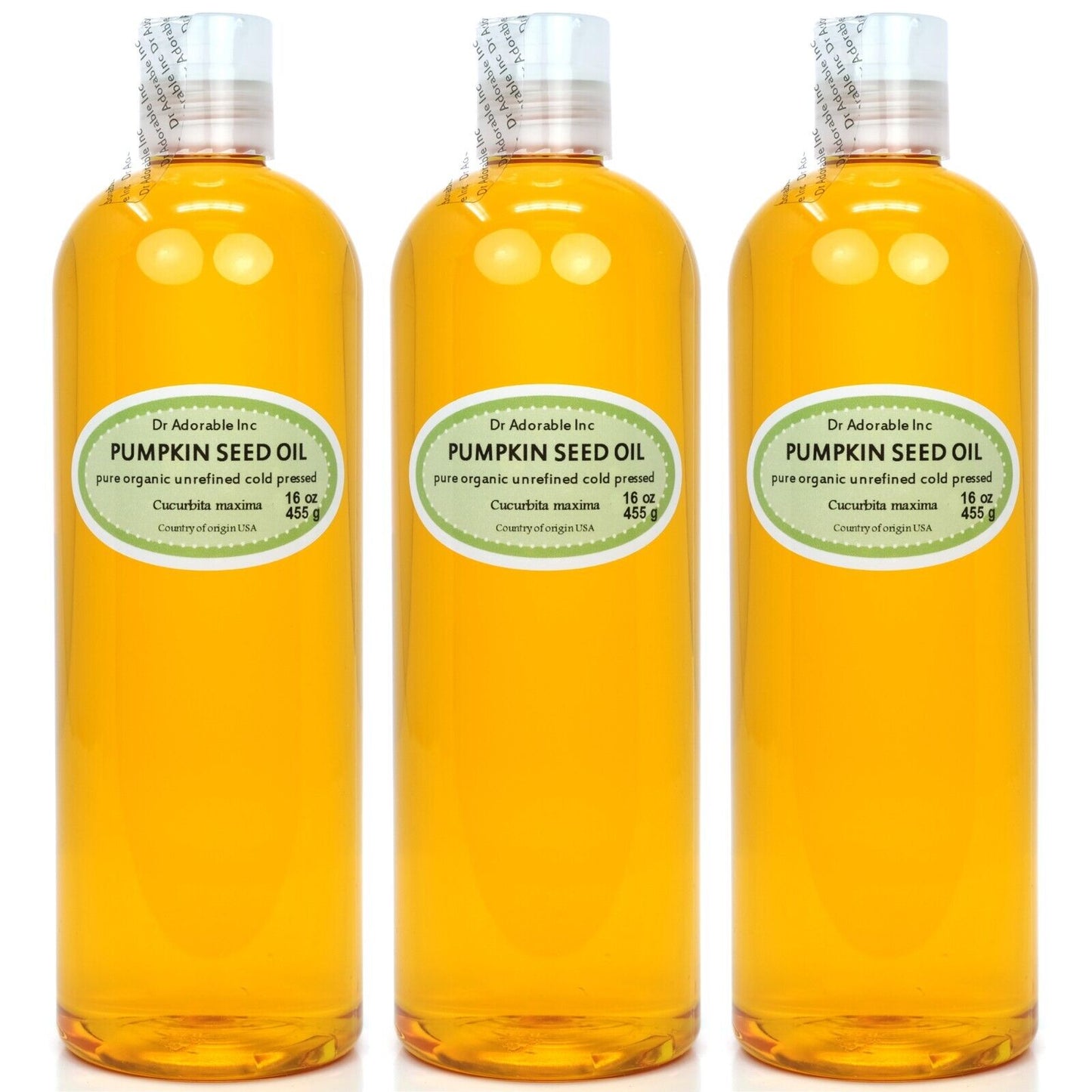 Unrefined Pumpkin Seed Oil 100% Pure 2Oz 4Oz 8Oz 12Oz 16Oz up to Gallon Organic