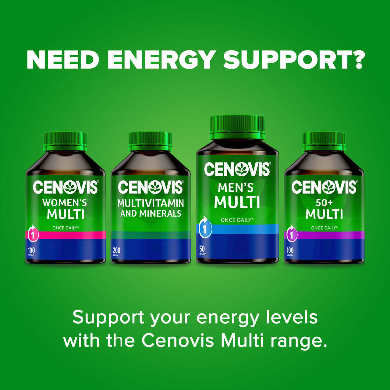 CENOVIS MEN’S MULTI 50 CAPSULES