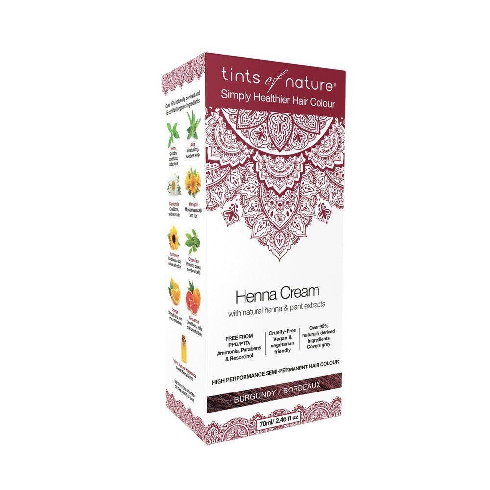 Tints of Nature Henna Cream Burgundy 2.7 Oz Liquid