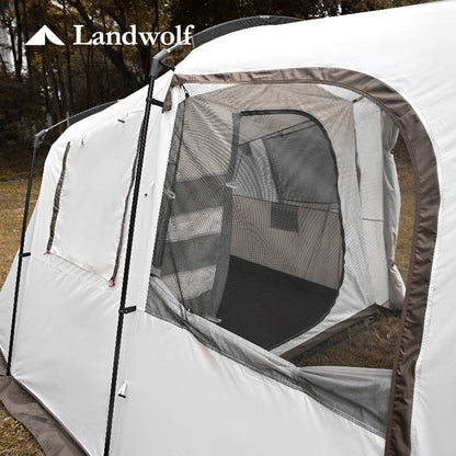 Landwolf Large Space Outdoor Camping 1 Big Hall 1 Bedroom for 5-6 Person Large Family Party Evening Travel Team Camping Tent