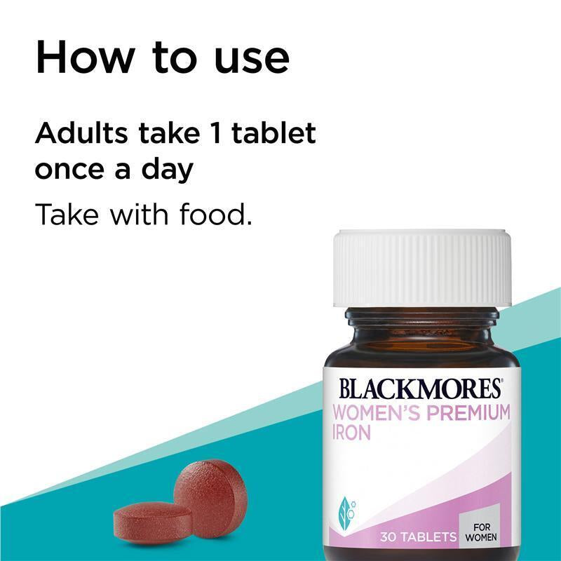 Blackmores Womens Premium Iron 30 Tablets