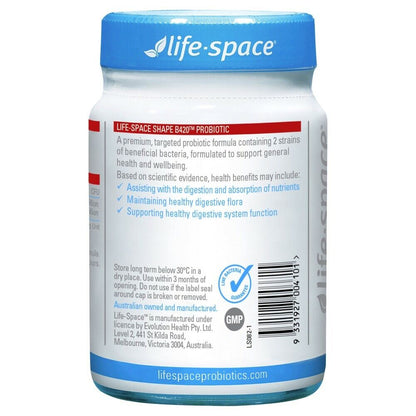 Life-Space Shape B420 Probiotic 60 Vege Capsules Healthy Digestive Flora System