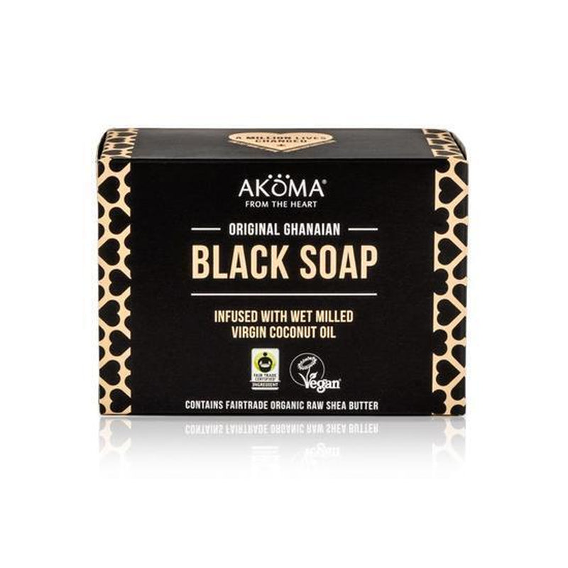 African Fairly Traded Organic Black Soap - 145G