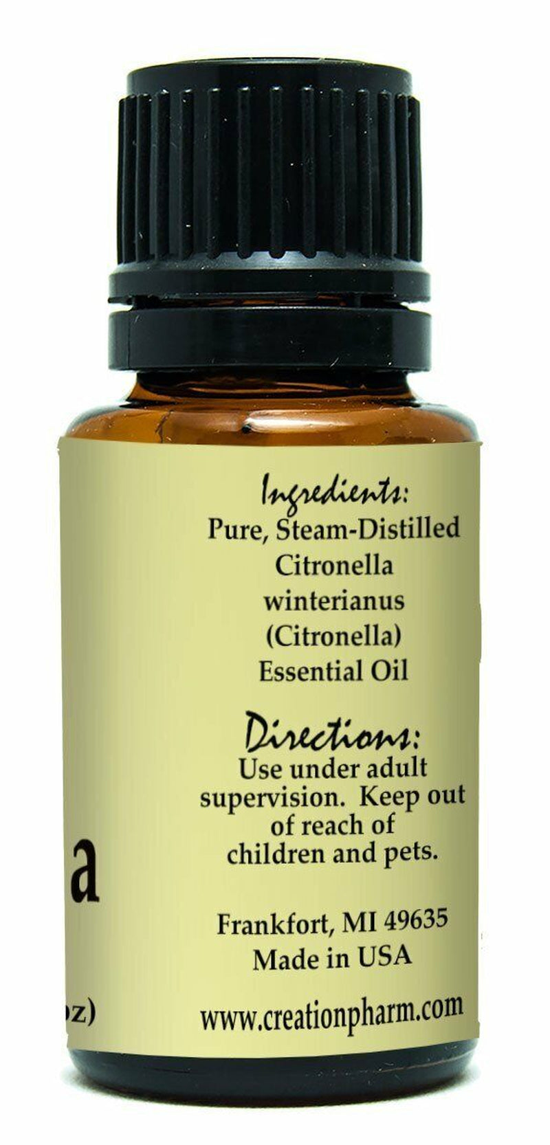 Citronella Essential Oil 100% Pure Creation Pharm - Aceite Esencial De Citronel