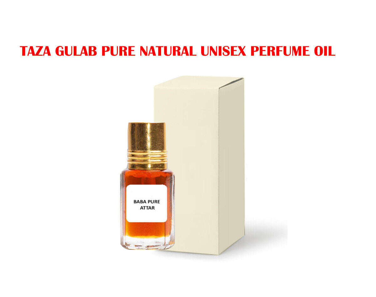 TAZA GULAB PURE NATURAL UNISEX PERFUME OIL ATTAR PURE ORGANIC from INDIA