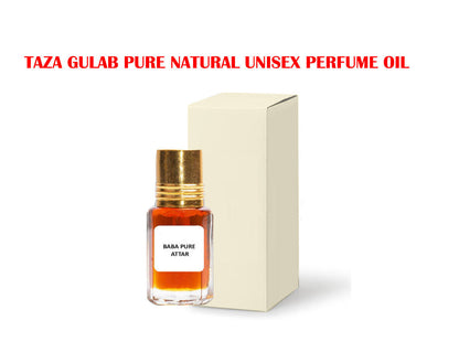 TAZA GULAB PURE NATURAL UNISEX PERFUME OIL ATTAR PURE ORGANIC from INDIA