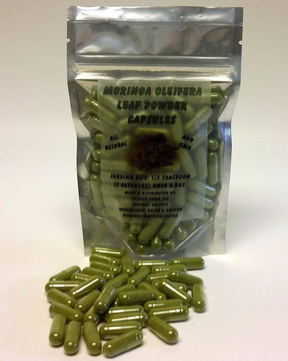 Wholesale Moringa Oleifera Leaf Capsules NON GMO - MADE FRESH on DEMAND!