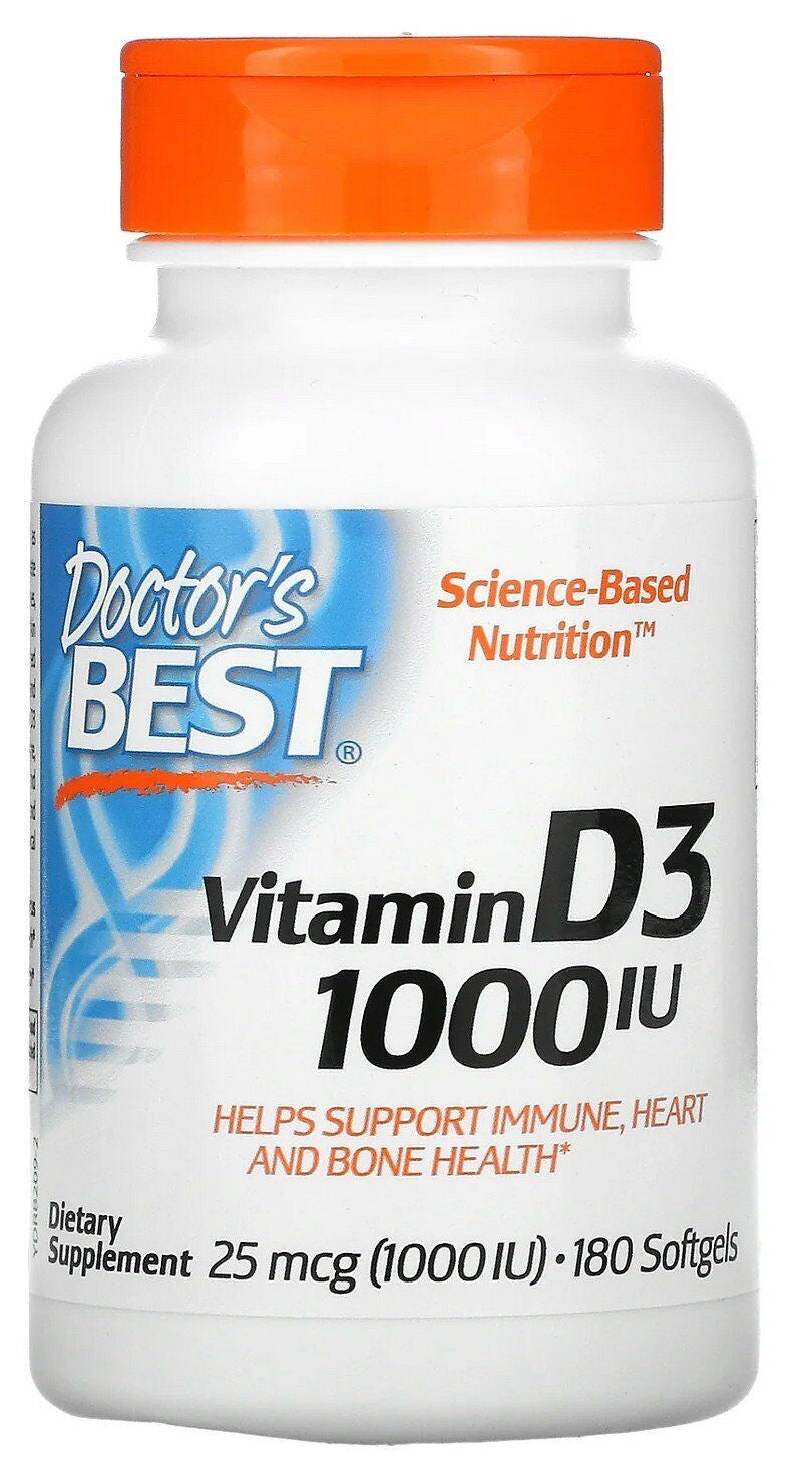 Doctors Best Best Vitamin D3 1000IU 180 Softgel