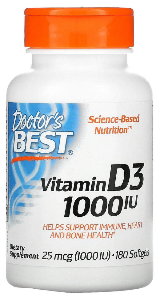 Doctors Best Best Vitamin D3 1000IU 180 Softgel