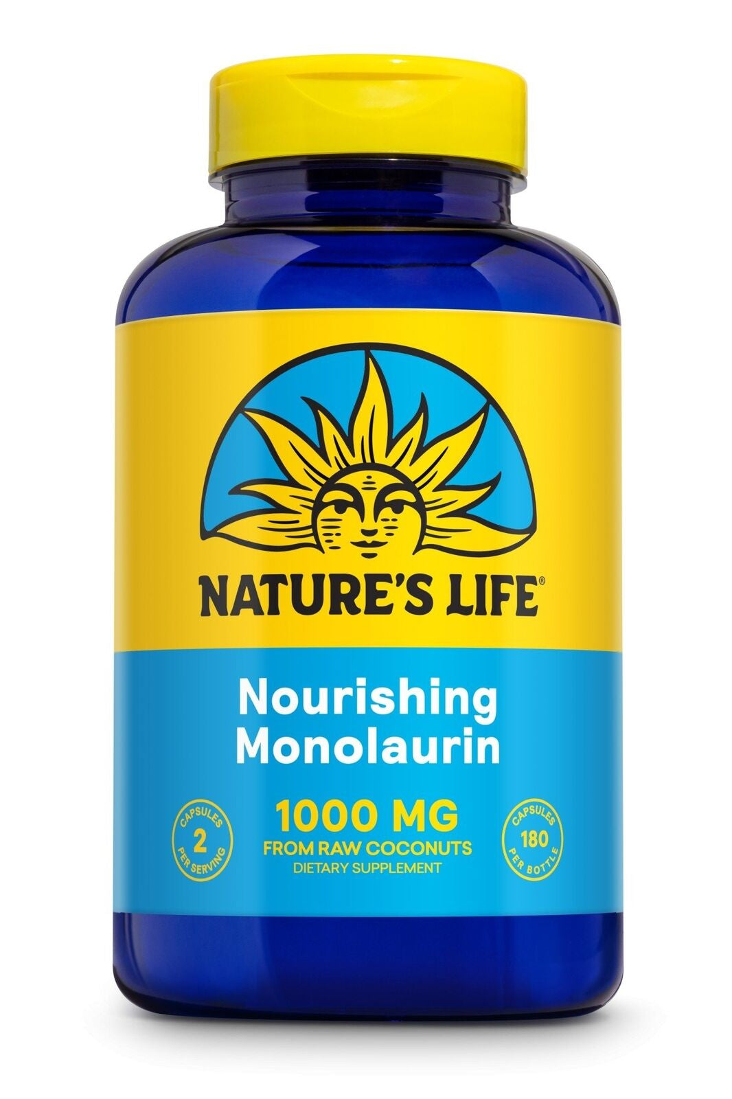 Natures Life Nourishing Monolaurin 180 Capsules