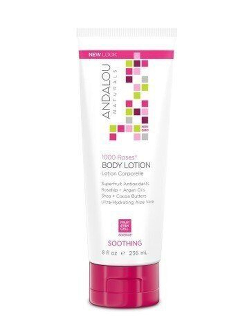 Andalou Naturals 1000 Roses Soothing Body Lotion 8 Oz Liquid