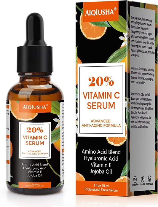 20% Vitamin C Cream Anti-Aging Facial Hyaluronic Acid Wrinkle Moisturizer