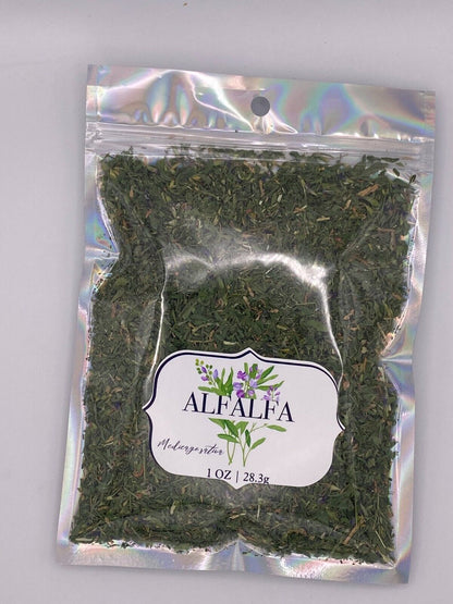 Alfalfa Leaf Cut & Sifted Organic Herb Natural Botanical Plant-Base 28.3G / 1 Oz