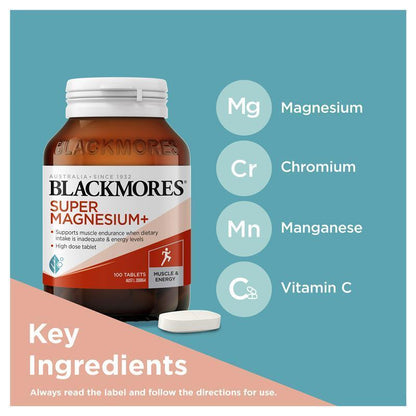 Blackmores Super Magnesium plus 100 Tablets