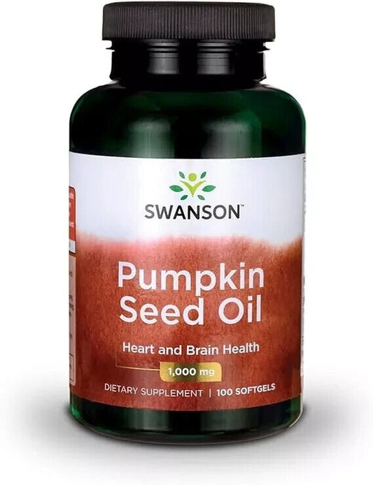 Swanson Pumpkin Seed Oil 1000Mg 100 Softgels