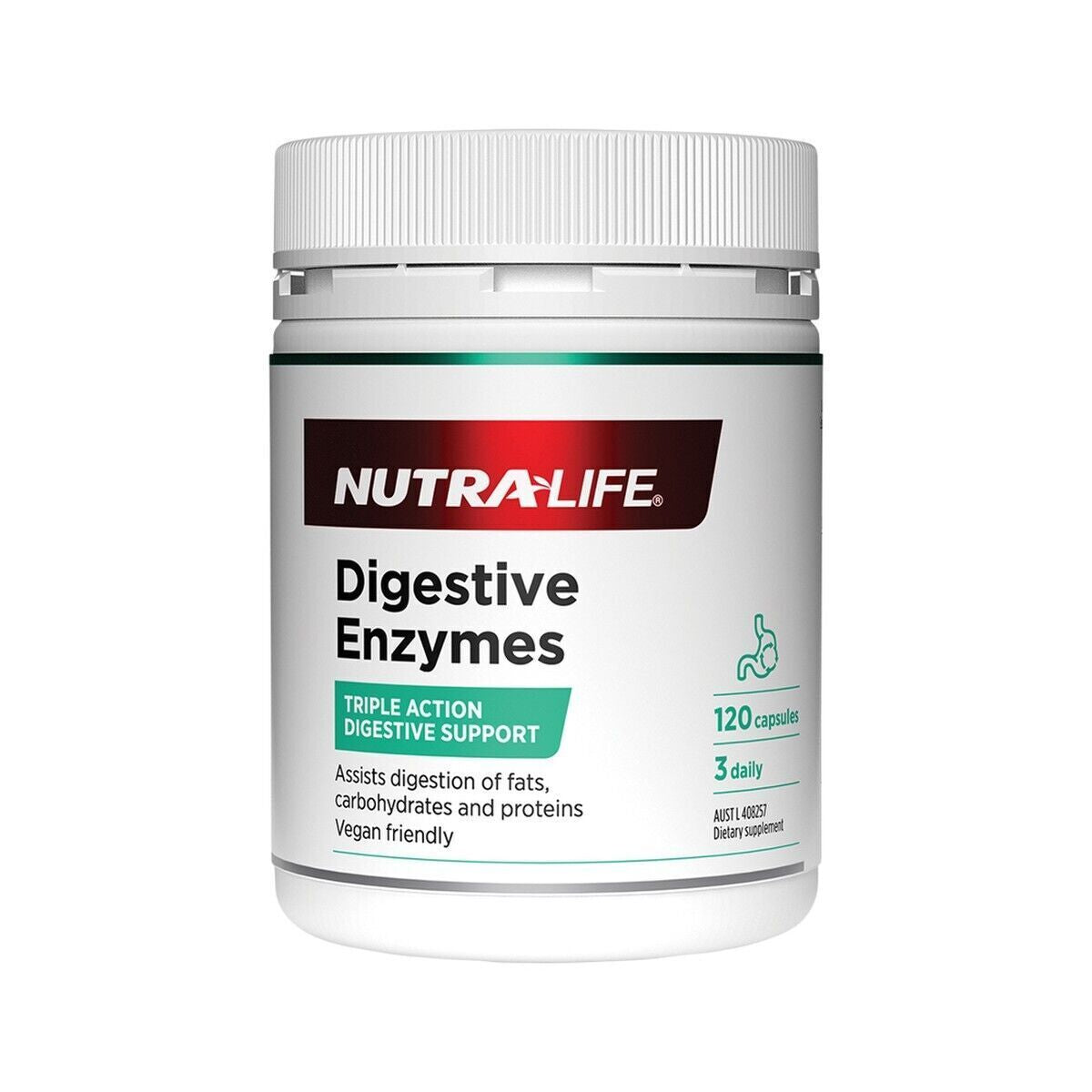 NEW Nutralife Digestive Enzymes 60 - 120 Capsules Range Nutra-Life