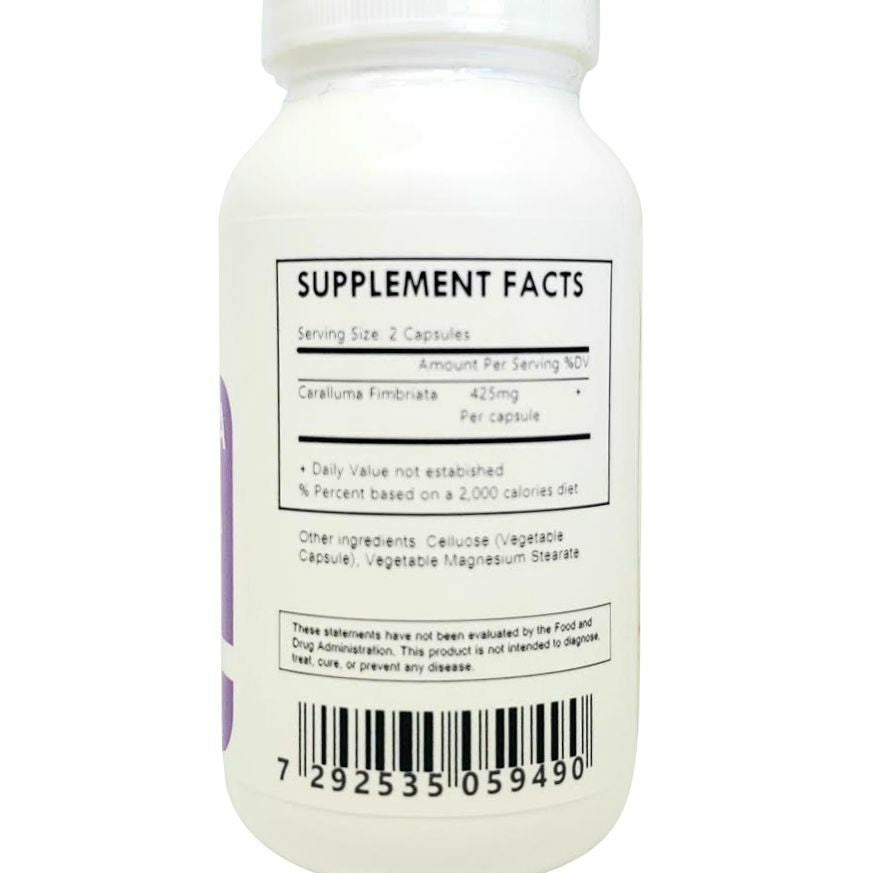 Caralluma Fimbriata - Capsule 500Mg - Appetite Suppressant - Weight Loss