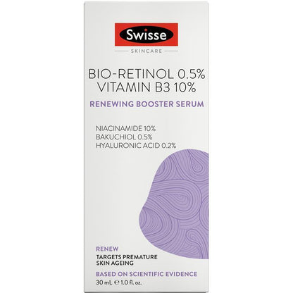 Swisse Beauty Bio-Retinol Vitamin B3 10% Renewing Booster Serum 30Ml