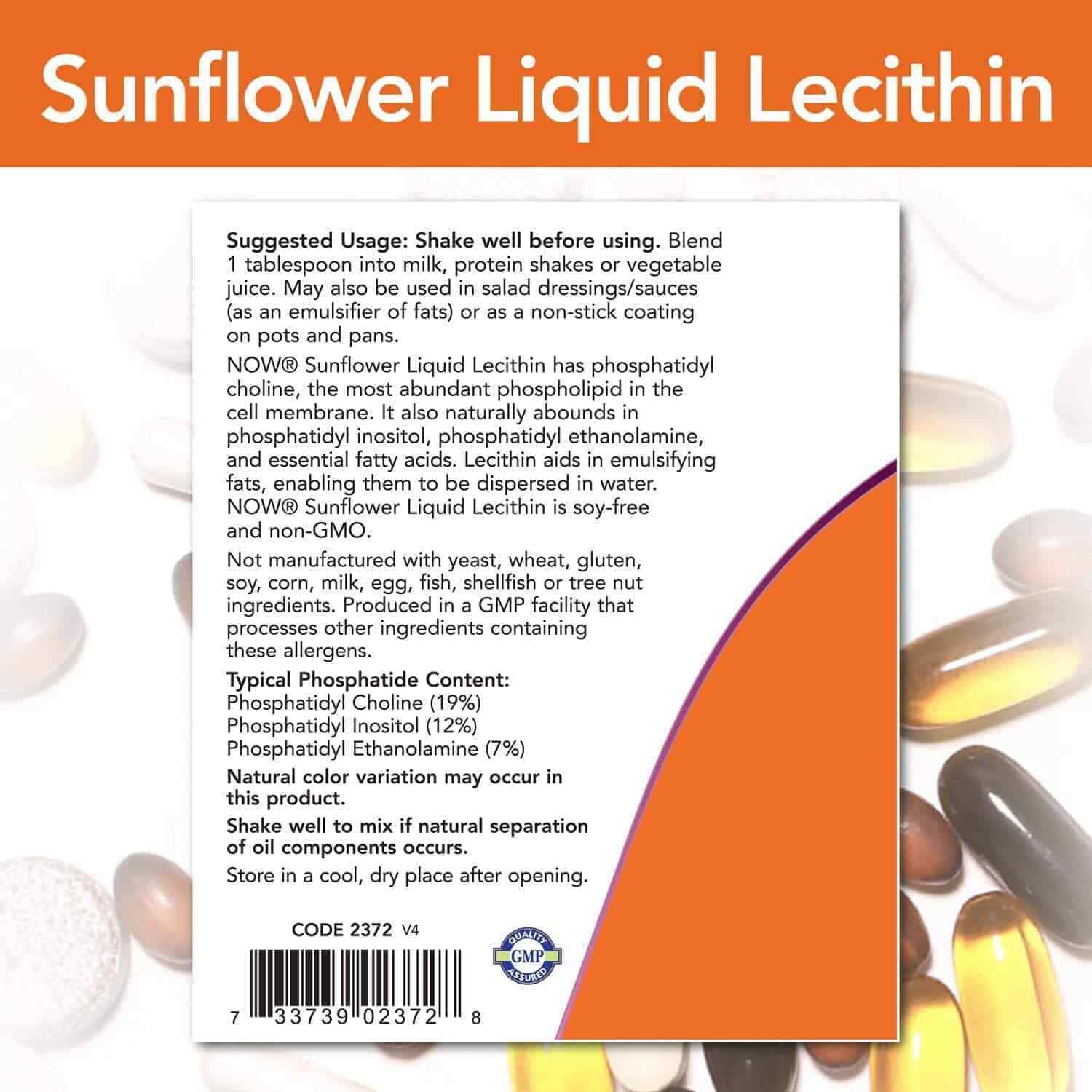 Liquid Sunflower Lecithin 473Ml